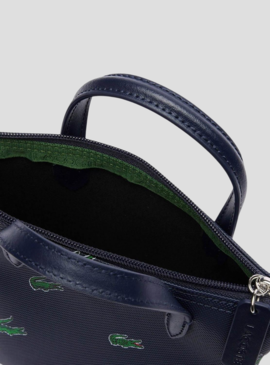 Sac à main Lacoste Shopping Croix Bleu Marine pour Femme