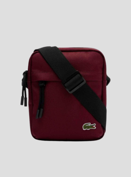 Sac à Bandoulière Lacoste Vertical Camera Bordeaux Homme