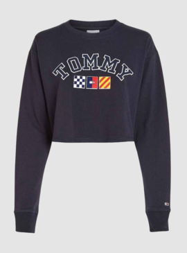 Sweat Tommy Jeans Archive Bleu Marine pour Femme