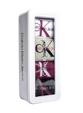 Pack Chaussettes Calvin Klein Logo 4P pour Femme