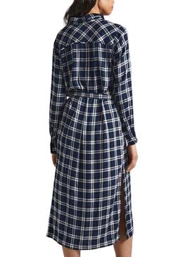 Robe Pepe Jeans Iliana Cadres Midi pour Femme