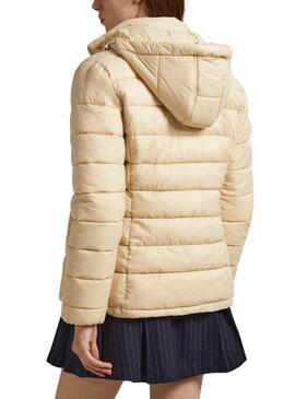 Doudoune Pepe Jeans Maddie Rembourré Beige Femme