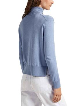 Pull Pepe Jeans Col roulé Femme Bleu Femme
