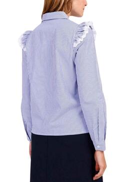 Chemise Naf Naf Babydoll Bleu pour Femme