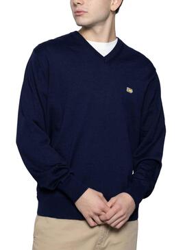 Pull Klout Basic Bleu Marine pour Homme