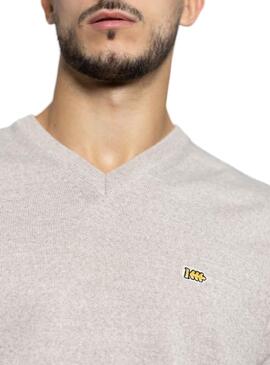 Pull Klout Basic Pico Beige pour Homme