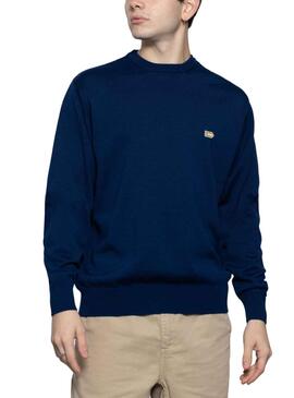 Pull Klout Basic Bleu pour Homme