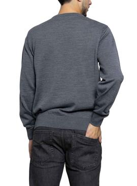 Pull Basic Gris Klout pour Homme