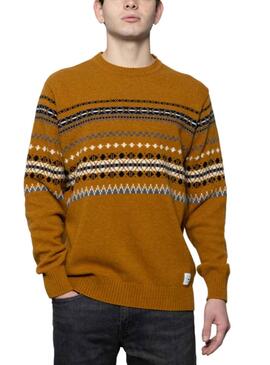 Pull Klout Yacar Ocre pour Homme