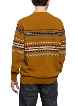 Pull Klout Yacar Ocre pour Homme