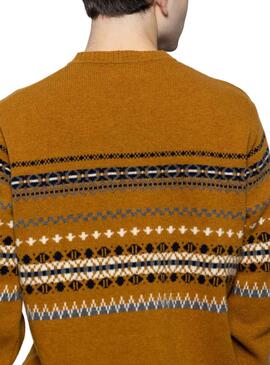 Pull Klout Yacar Ocre pour Homme
