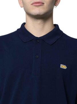 Polo Basic Klout Bleu Marine Manche Long