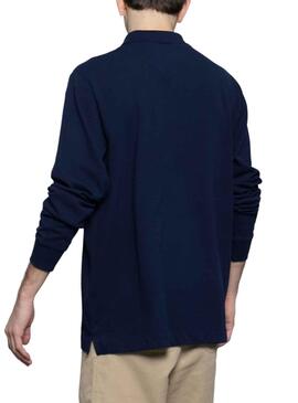 Polo Basic Klout Bleu Marine Manche Long