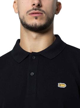 Polo Klout Basic Noire Manche Long pour Homme