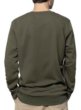 Sweat Klout Basica Vert pour Homme