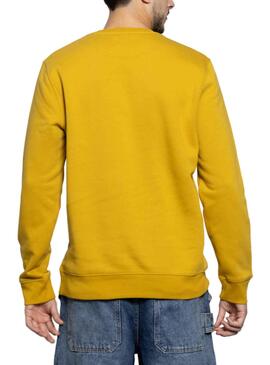 Sweat Basica Klout Ocre pour Homme