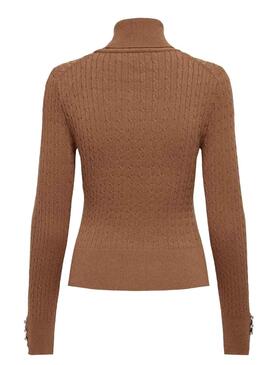 Pull Only Lorelai Marron pour Femme