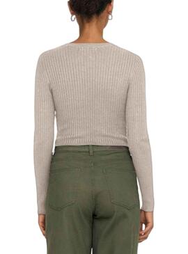 Pull Only Karol Beige pour Femme