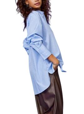 Chemise Only Tite-Live Bleu pour Femme