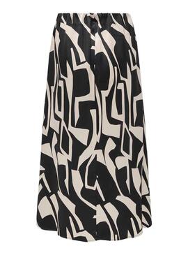 Jupe Only Leline Beige et Noire pour Femme