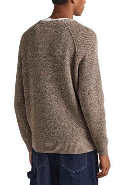 Pull Pepe Jeans Sherwood Marron pour Homme