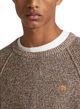 Pull Pepe Jeans Sherwood Marron pour Homme