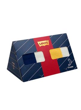 Chaussettes Levis Rég Cut Blanc pour Homme