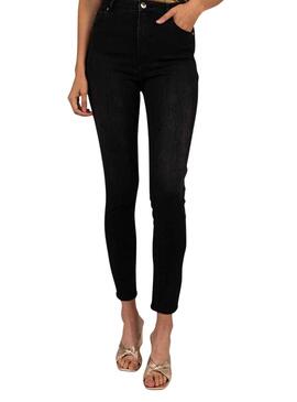 Pantalon Jeans Naf Naf Style Noire pour Femme