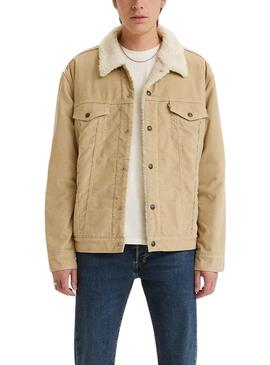 Veste Levis Trucker Beige pour Homme