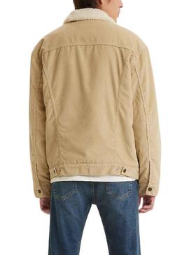 Veste Levis Trucker Beige pour Homme