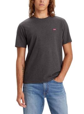 T-Shirt Levis Original Logo Gris pour Homme