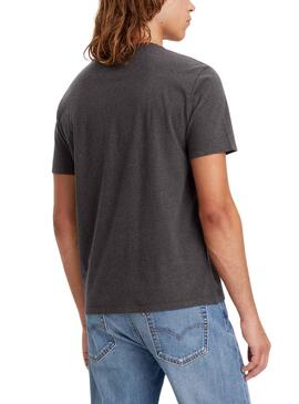 T-Shirt Levis Original Logo Gris pour Homme