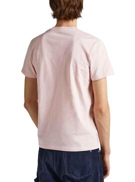 T-Shirt Pepe Jeans Waddon Rosa pour Homme