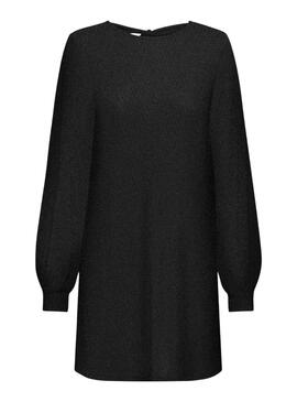 Robe Only Carol Glitter Noire pour Femme