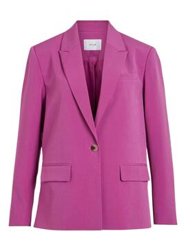 Blazer Vila Vimarnal Fuchsia pour Femme