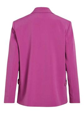 Blazer Vila Vimarnal Fuchsia pour Femme