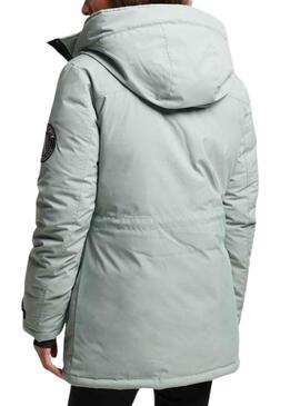Parka Superdry City Bleu pour Femme