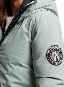 Parka Superdry City Bleu pour Femme