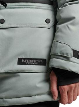Parka Superdry City Bleu pour Femme