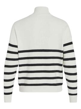 Pull Vila Visala Rayures Noire et Blanc