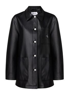 Veste Calvin Klein Utility Noire pour Femme