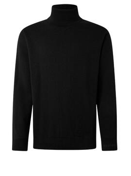 Pull Pepe Jeans Andre Cuello Alto Noire Homme