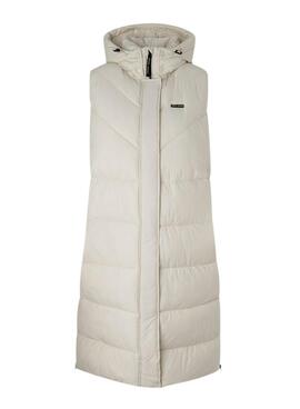 Gilet Pepe Jeans Mercy Rembourré Blanc Femme