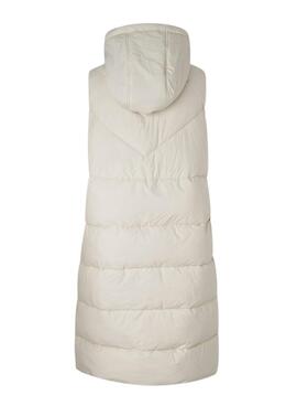 Gilet Pepe Jeans Mercy Rembourré Blanc Femme