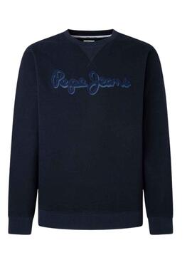 Sweat Pepe Jeans Ryan Bleu Marine pour Homme