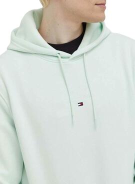 Sweat Tommy Hilfiger Tonal Vert pour Homme