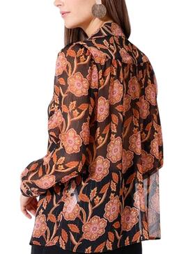 Chemise Naf Naf Express Noire pour Femme