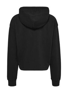 Sweat Tommy Jeans Relaxed Logo Noire pour Femme