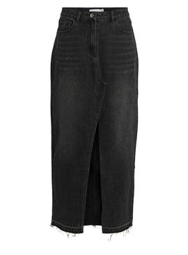 Jupe Vila Vinete Maxi Noire pour Femme