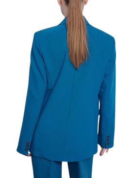 Blazer Vila Viamoni Bleu pour Femme